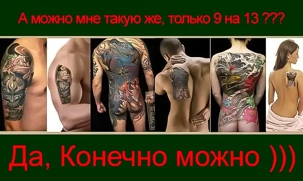 Татуировка – Идеальный Размер